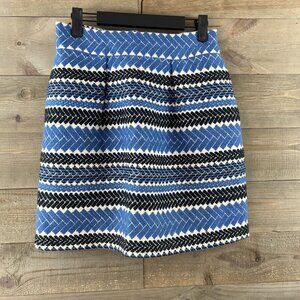 Nomad by Morgan Carper Womens Skirt Jacquard Woven Pockets Embroidered Small